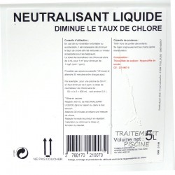 Neutralisant chlore en bidon de 5 L "utilisation" Age de l'eau by Gaches Chimie