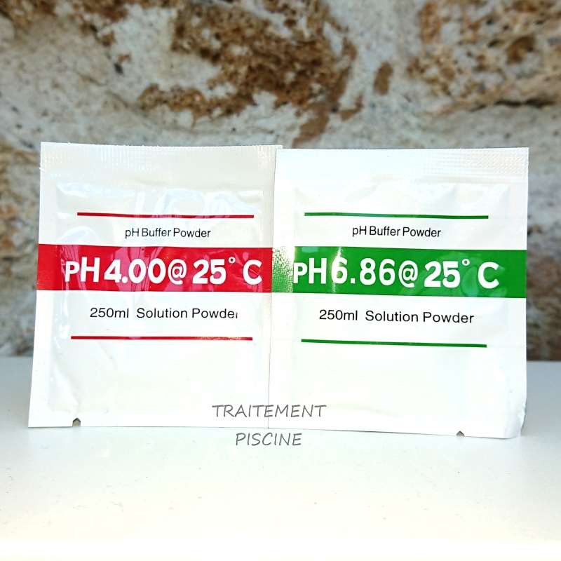 Calibrage sonde pH 2 sachets pour 2x250 ml recto